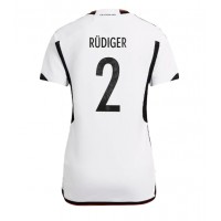 Koszulka piłkarska Niemcy Antonio Rudiger #2 Strój Domowy dla kobiety MŚ 2022 tanio Krótki Rękaw